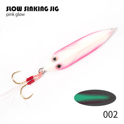 Hunthouse 20g 30g 40g 60g Jigging Lure Bait Artificial Lures Fishing Leads Jig Fishing Slow Fall Metal Jigs Lure