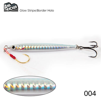 HUNTHOUSE Jigging Lure 7g 10g 15g 20g Slow Pitch Jigging Lure with Hook Jig Lead Sinking Metal Jigs Bait