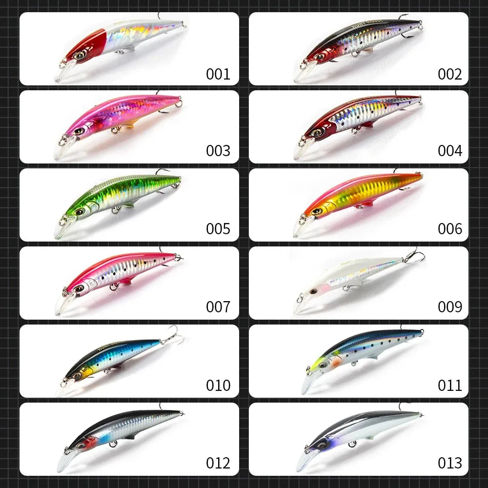 Wholesale 95mm/28g 120mm/41g Realistic Bass Fishing Wobblers Jerkbaits Minnow Lures Floating Pencil Hard Lures for Sea Bass Tuna