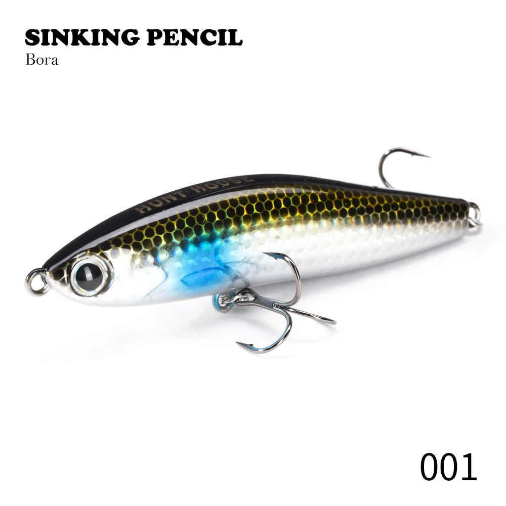 Sinking Pencil Lures 95mm/24g Saltwater Big Game Tuna Marlin Lures Long Shot Sea Fishing Lure