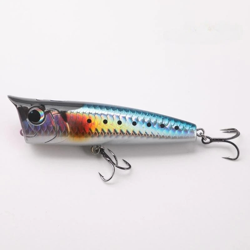High Quality Fishing Lure 15g 20g with Lifelike 3D Eyes Saltwater 5 Colours Artificial Hard Plastics Popper Lure Bait