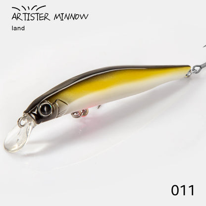 High Quality 70/80mm Artificial Hard Plastic Lure with Triple Hooks Freshwater Minnow Lure Floating Minnow Lure