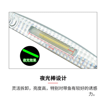 Metal Jig Lure Glow Stick Inside TX025