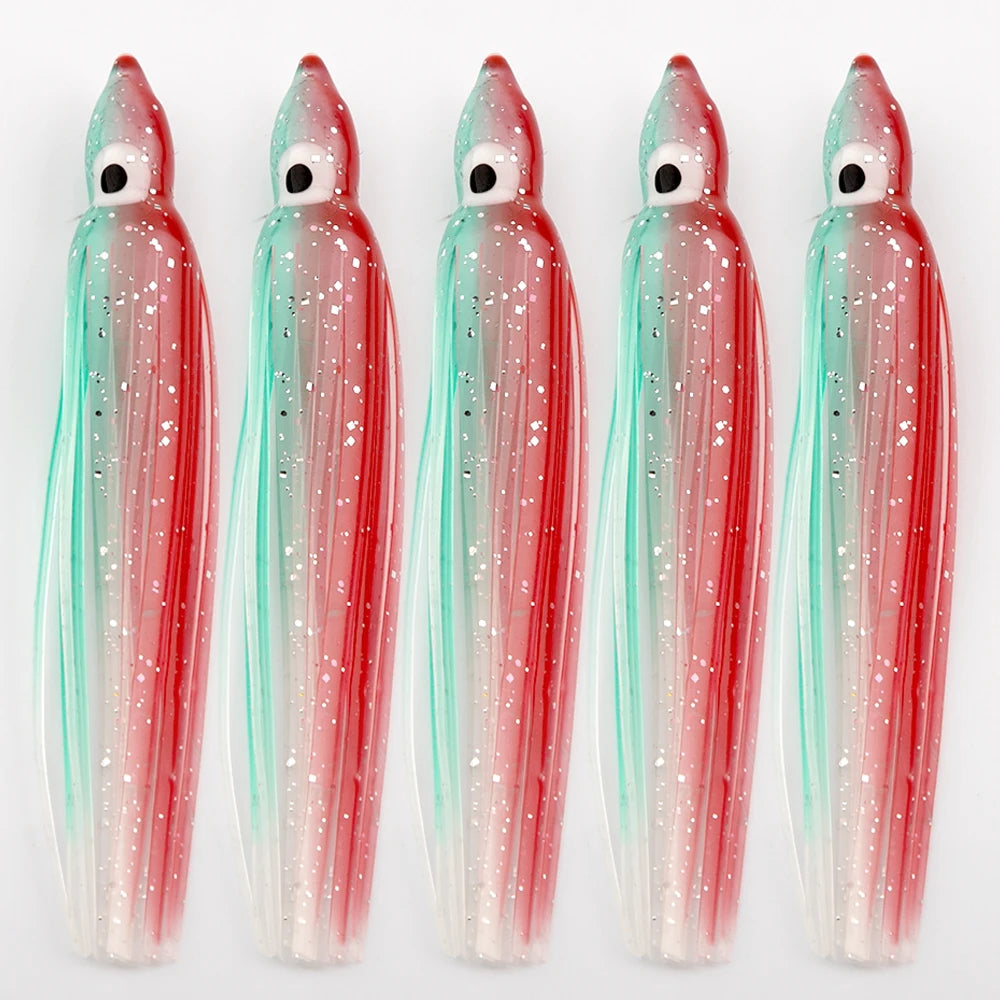 Silicone Squid Soft Lure 5pk