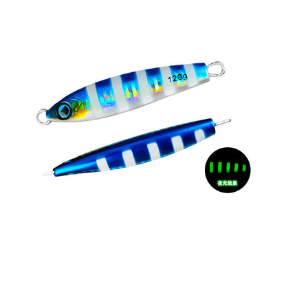 Saltwater Fishing TG Bait Tungsten Metal Jig Glow TX030