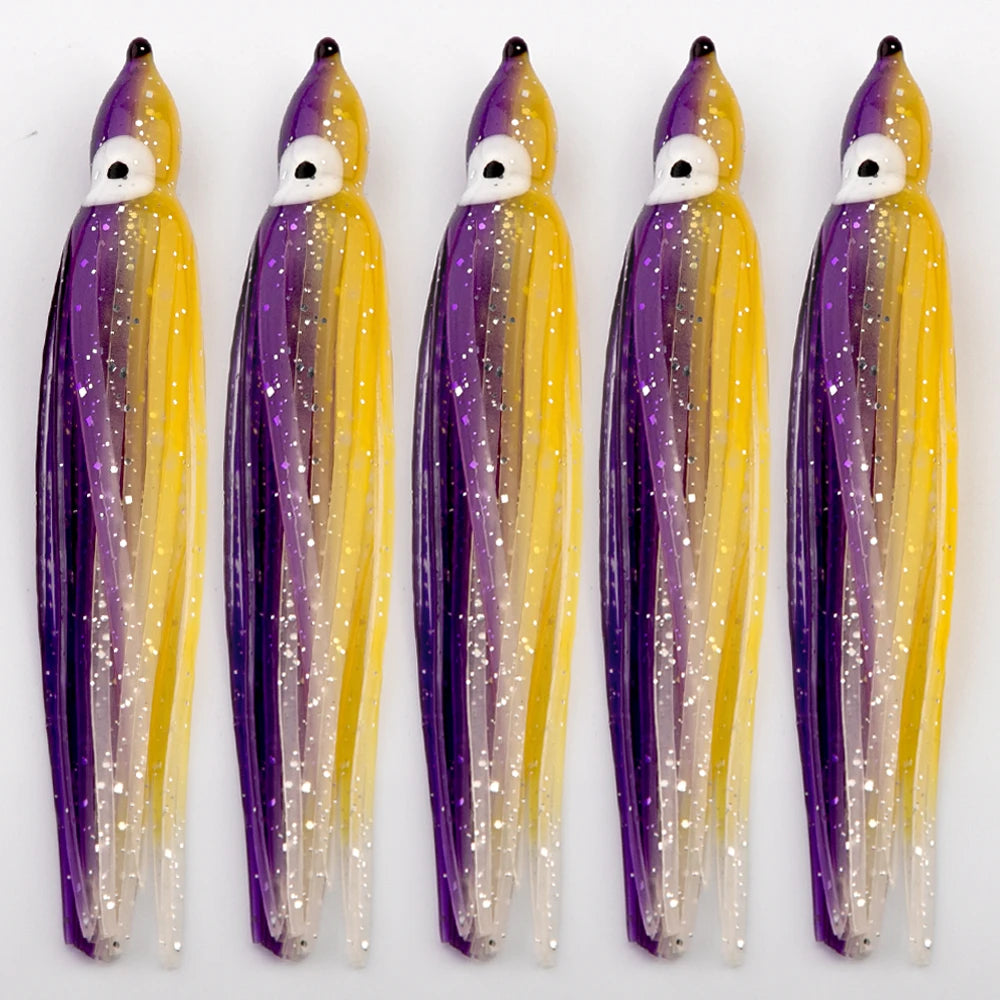 Silicone Squid Soft Lure 5pk