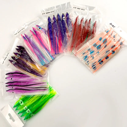 Silicone Squid Soft Lure 5pk