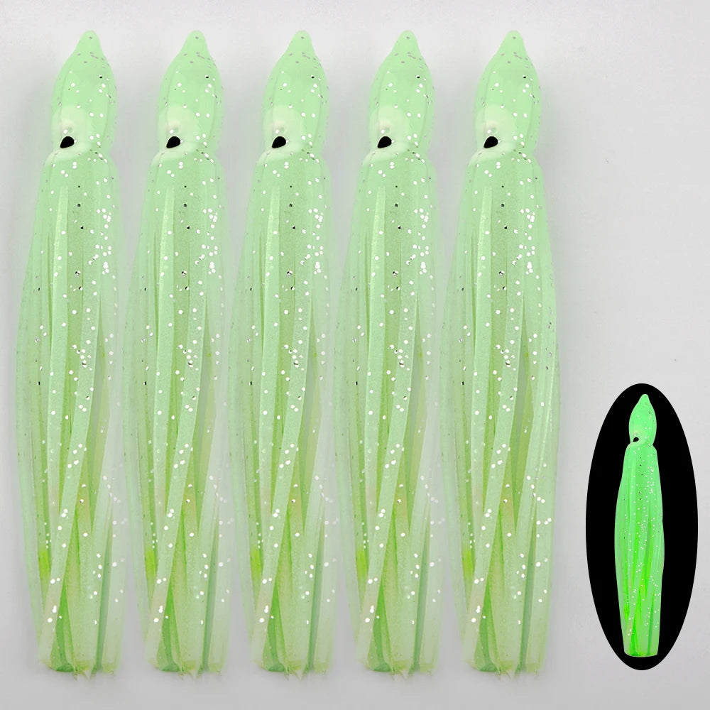 Silicone Squid Soft Lure 5pk