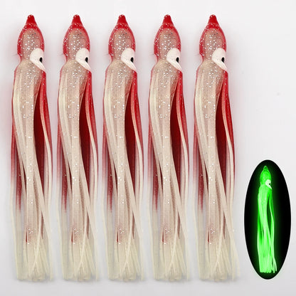 Silicone Squid Soft Lure 5pk