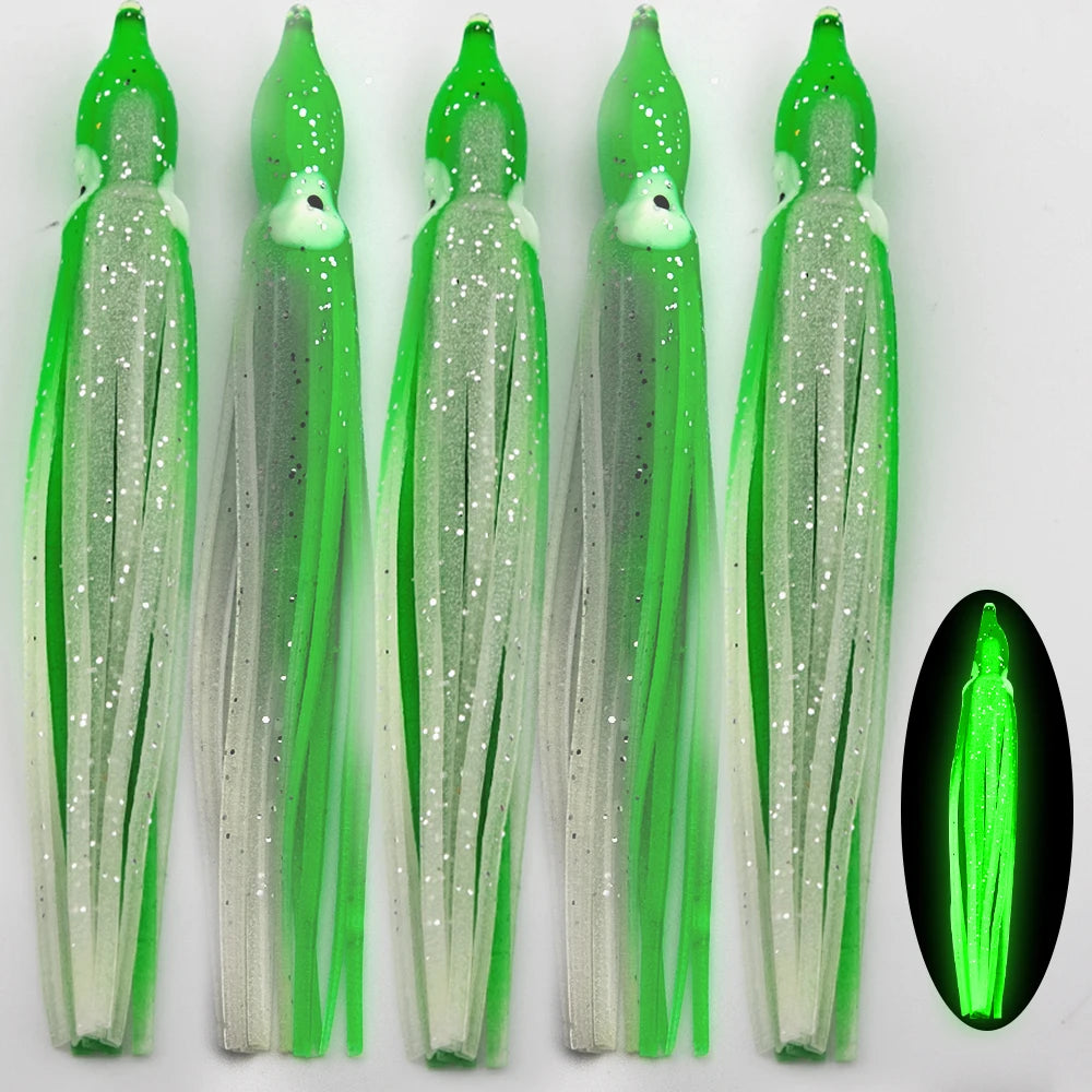 Silicone Squid Soft Lure 5pk