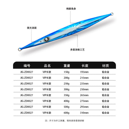 Fast Sinking Vertical Jigs VIP TX003