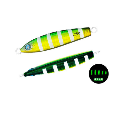 Saltwater Fishing TG Bait Tungsten Metal Jig Glow TX030